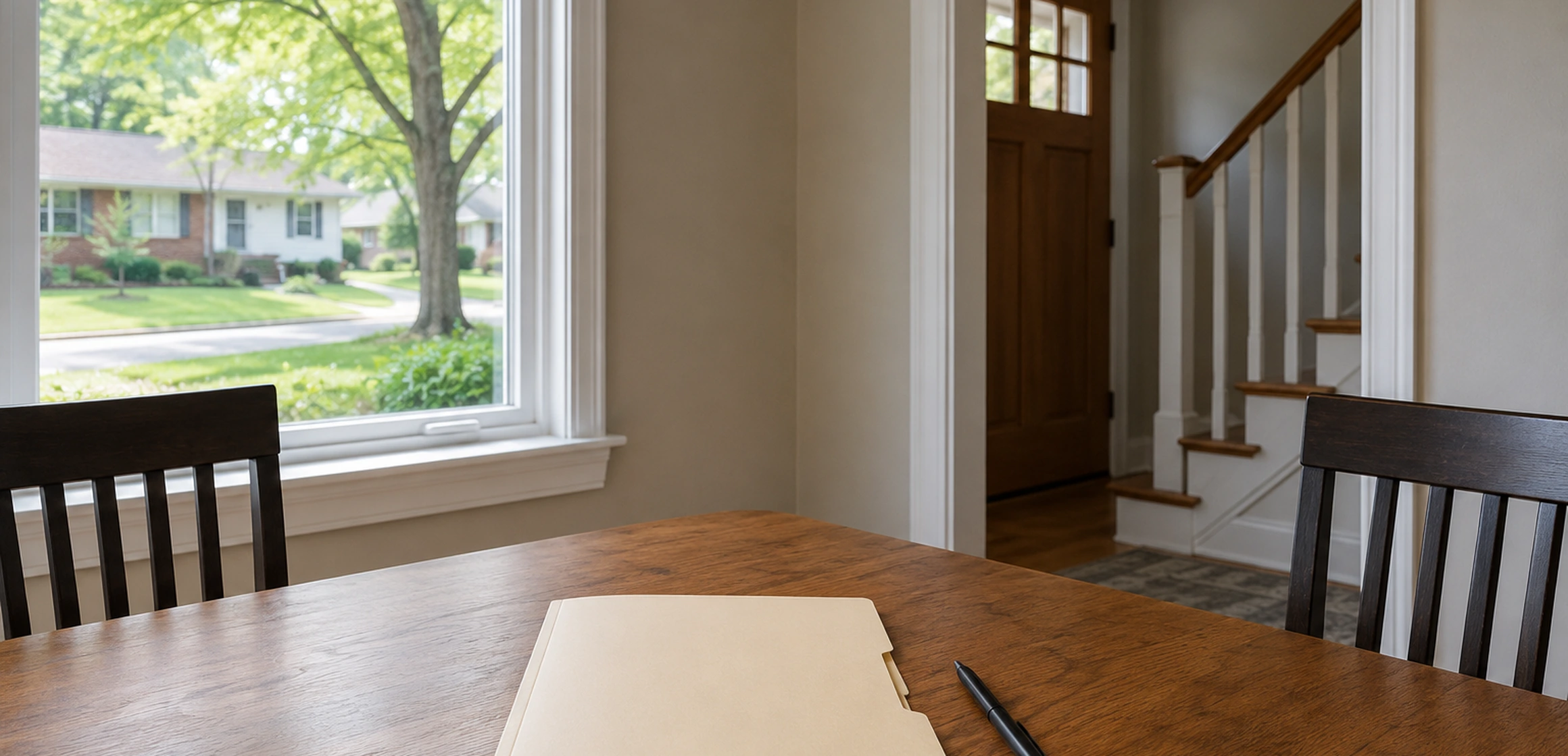 Homebuyer reviewing a Michigan real-estate agreement