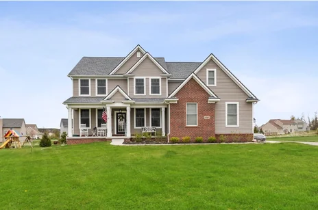 Exterior of 11367 Castleton Court in Dexter, Michigan